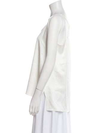 Halston V-Neck Sleeveless Top