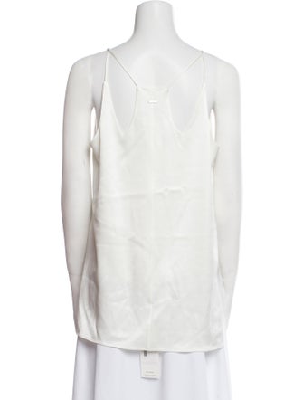 Halston V-Neck Sleeveless Top