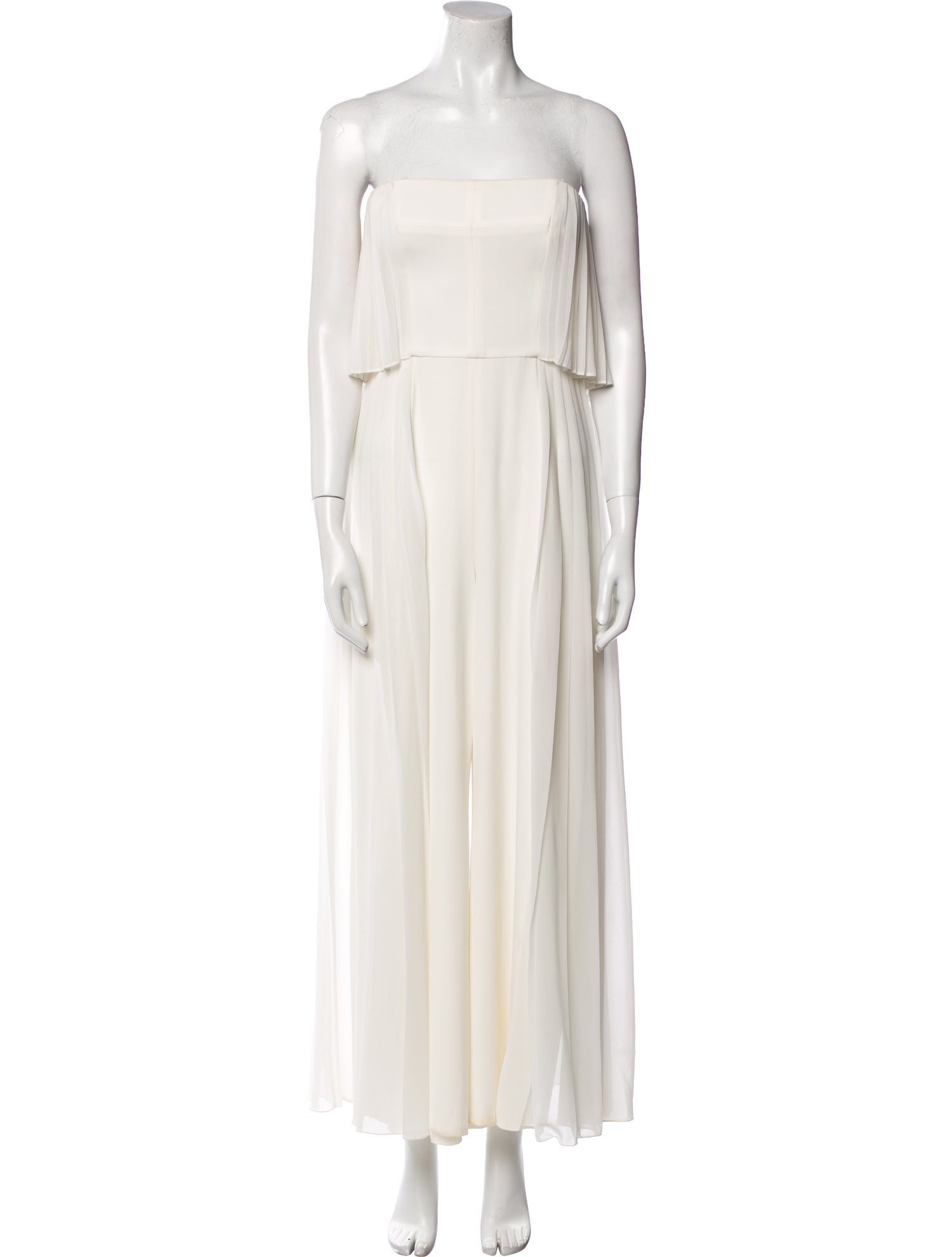 Halston Strapless Jumpsuit