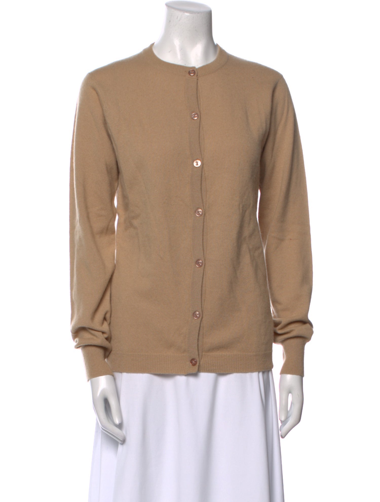 Halston Cashmere Crew Neck Sweater
