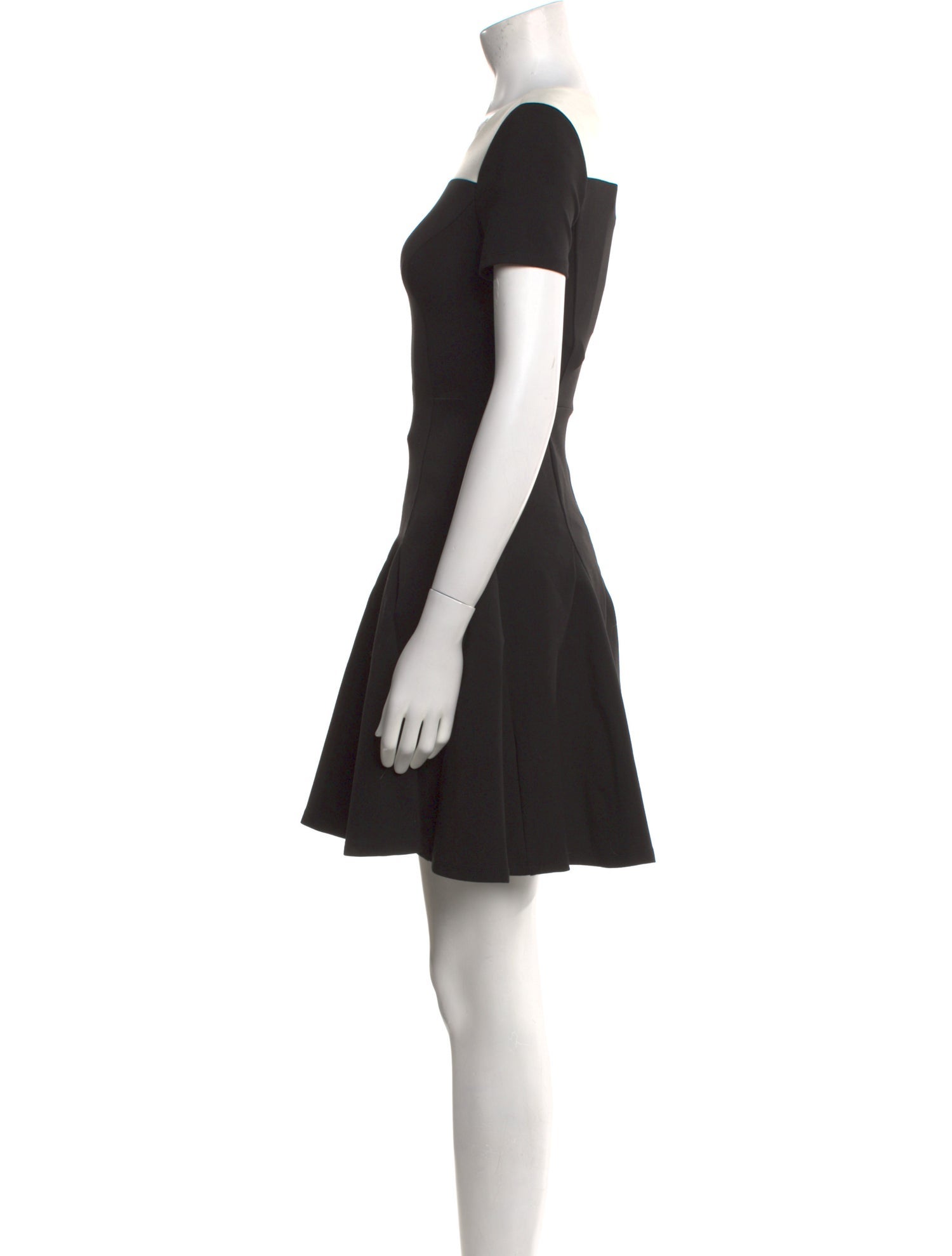 Halston Bateau Neckline Mini Dress w/ Tags