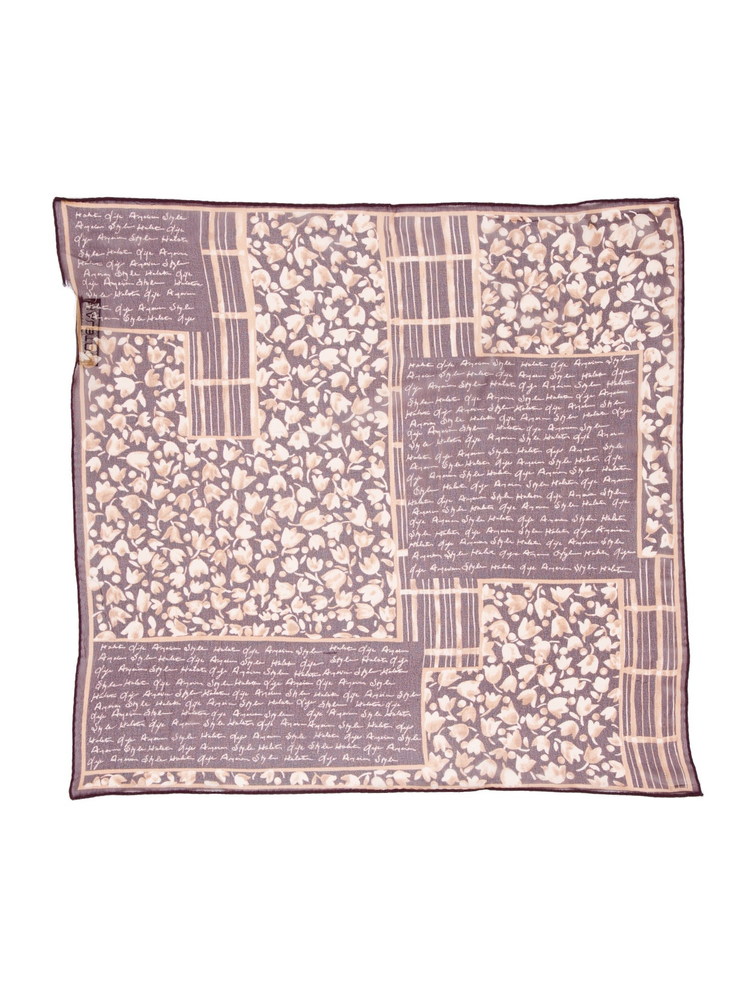 Halston Silk Printed Scarf