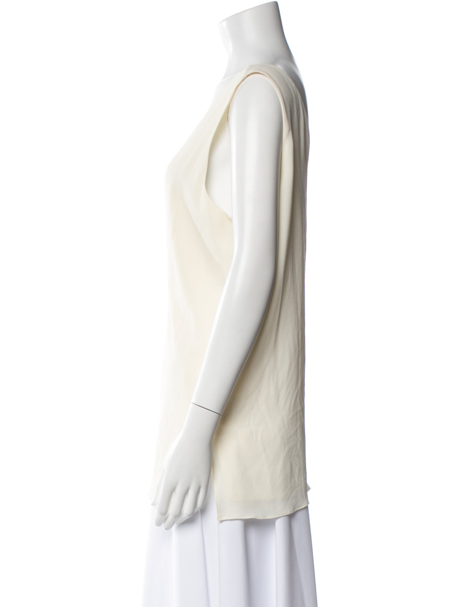 Halston V-Neck Sleeveless Top