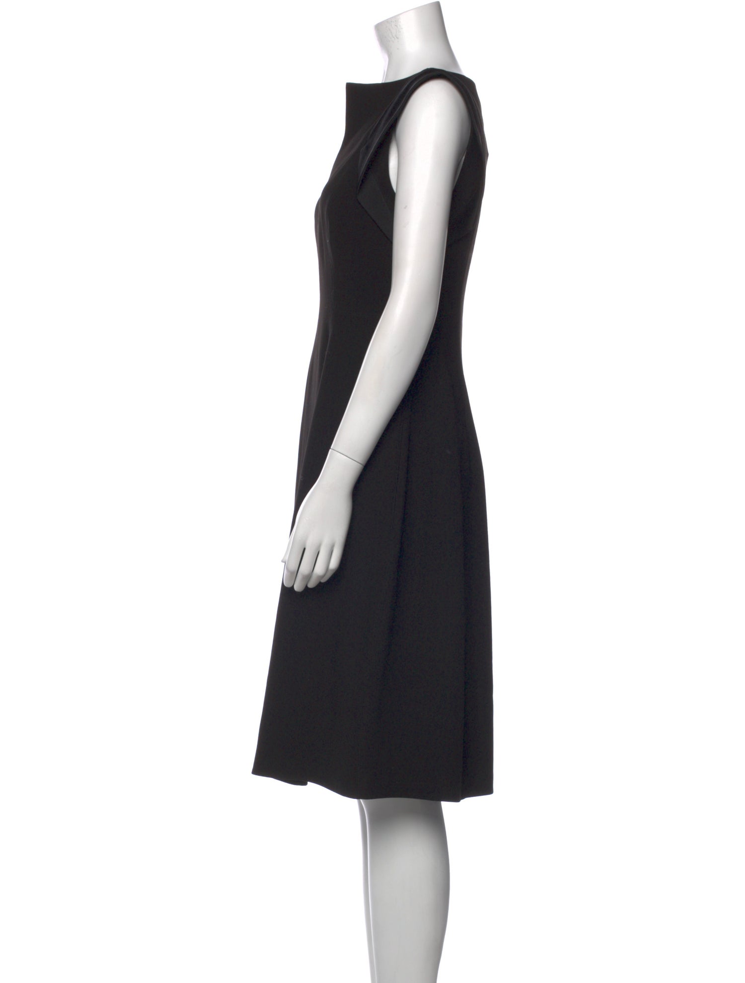 Halston V-Neck Knee-Length Dress