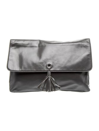 Halston Leather Clutch