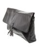 Halston Leather Clutch
