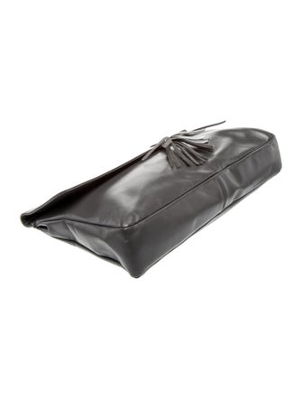 Halston Leather Clutch