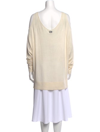 Halston Silk Scoop Neck Tunic