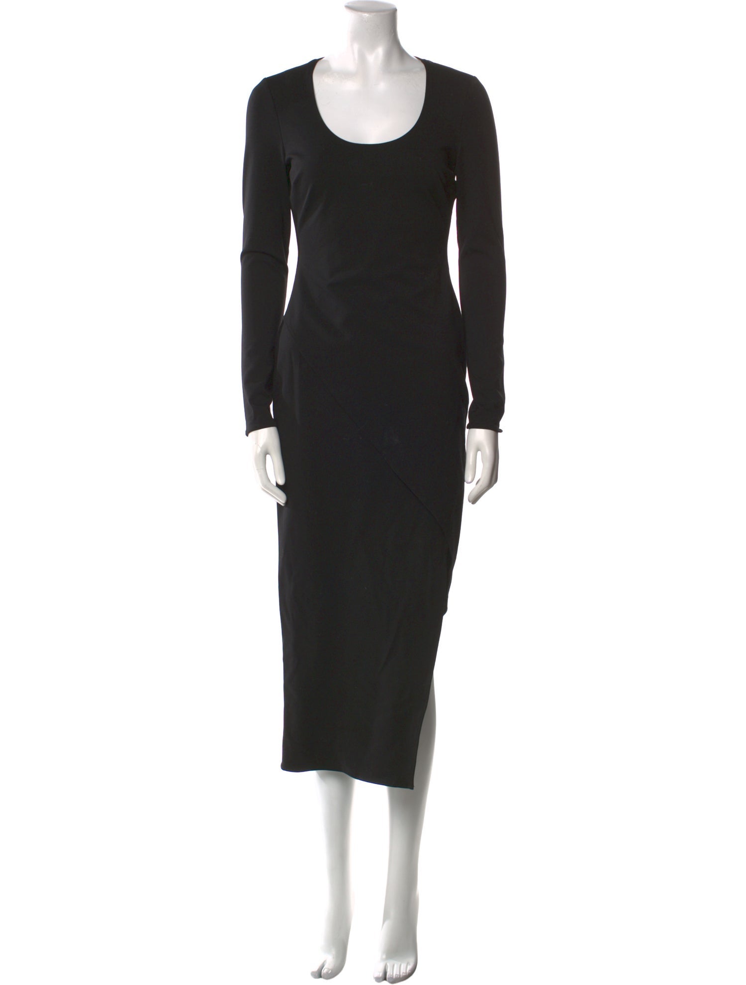 Halston Scoop Neck Long Dress