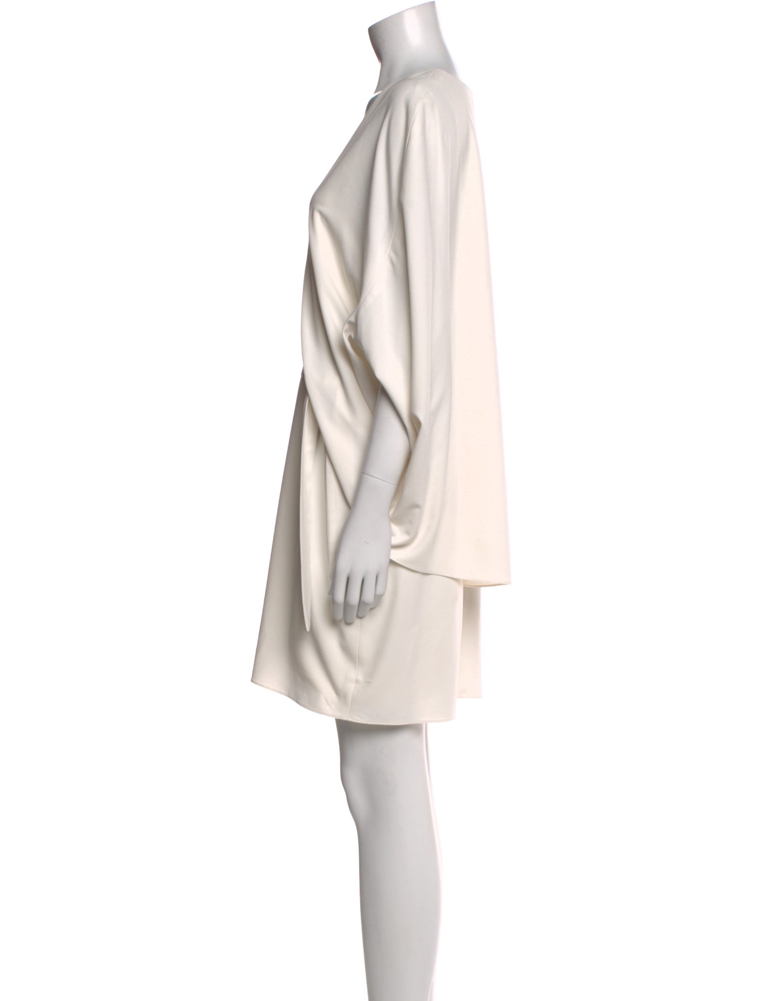 Halston V-Neck Mini Dress