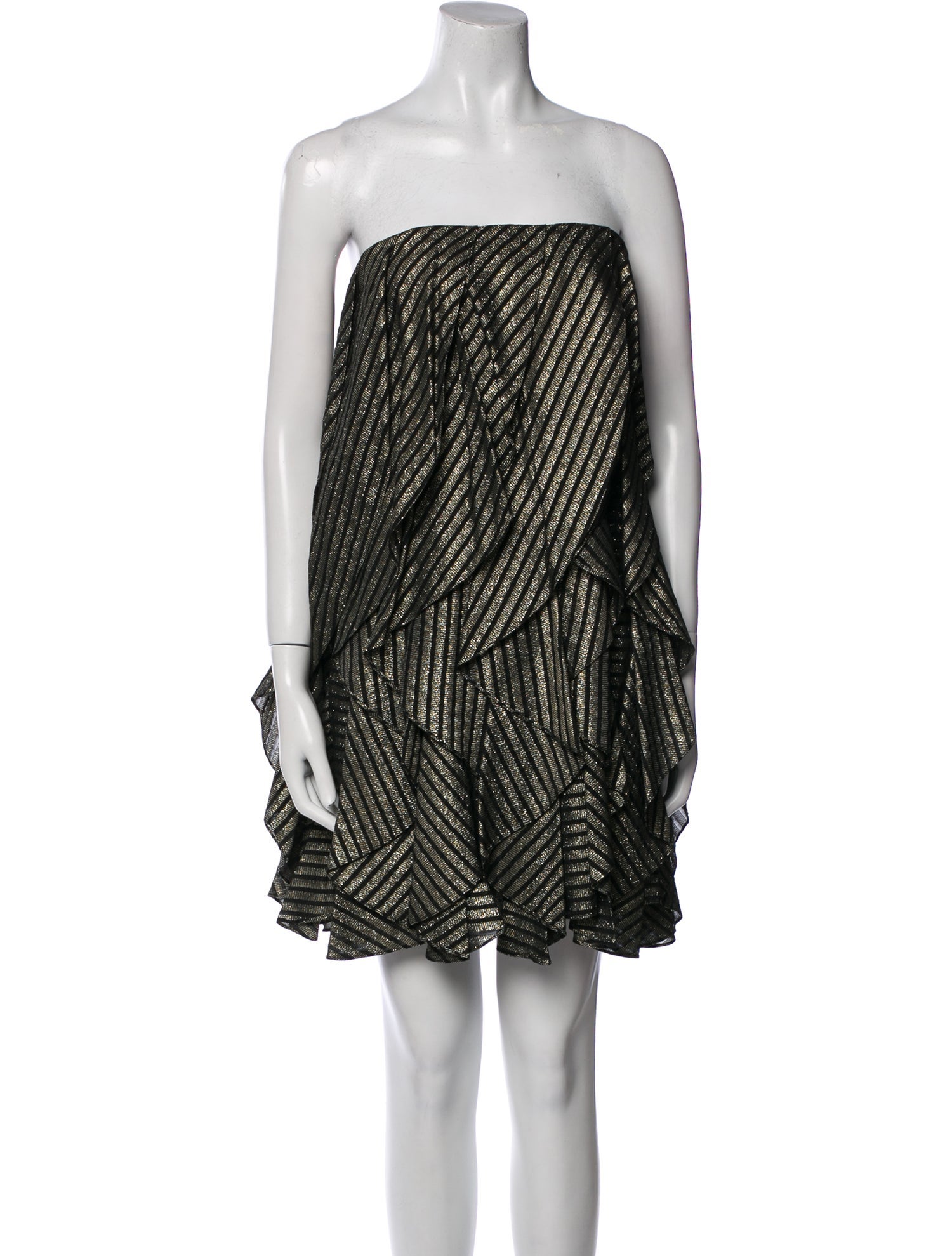 Halston Striped Mini Dress w/ Tags