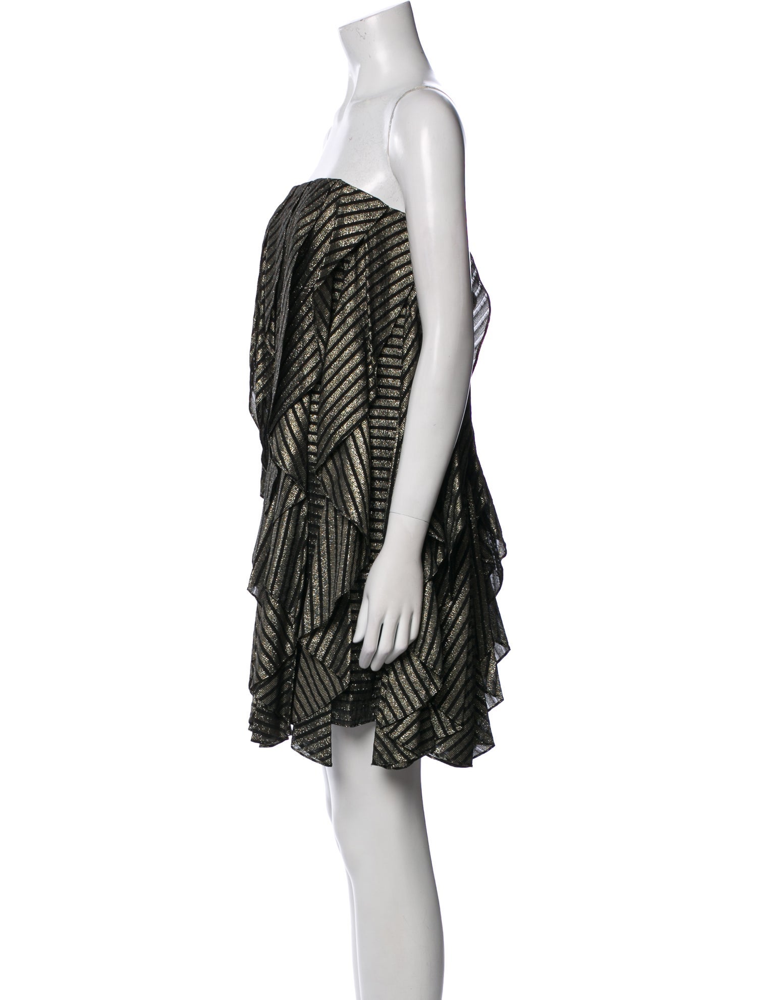 Halston Striped Mini Dress w/ Tags