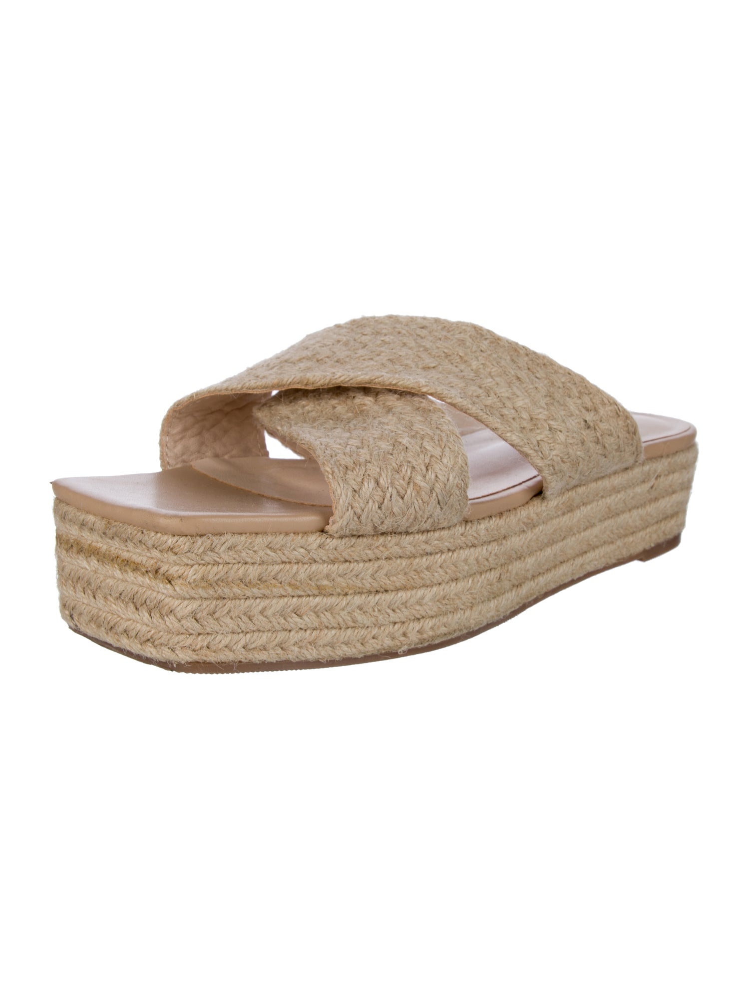 Halston Raffia Espadrilles