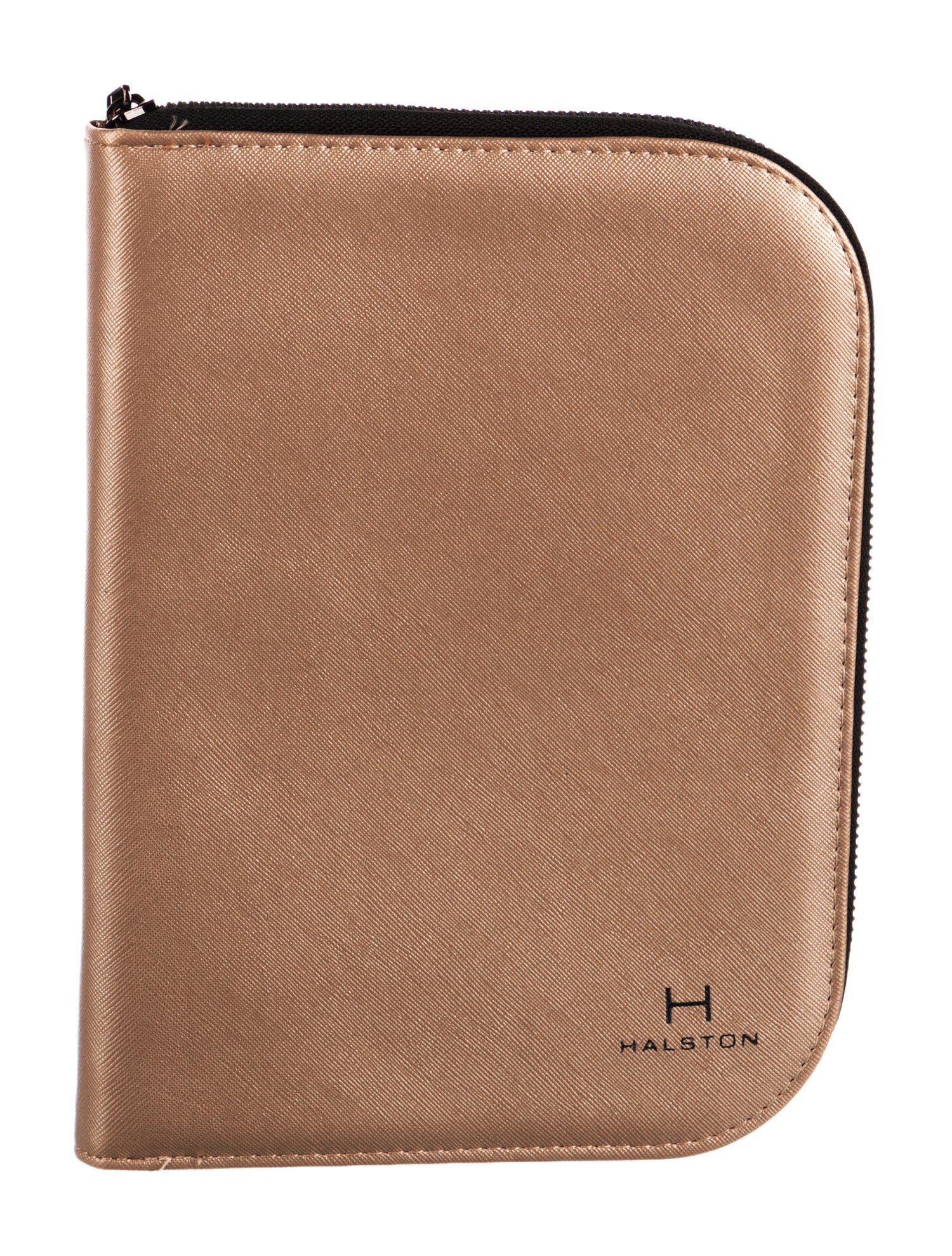 Halston Saffiano Leather travel Jewelry Case.