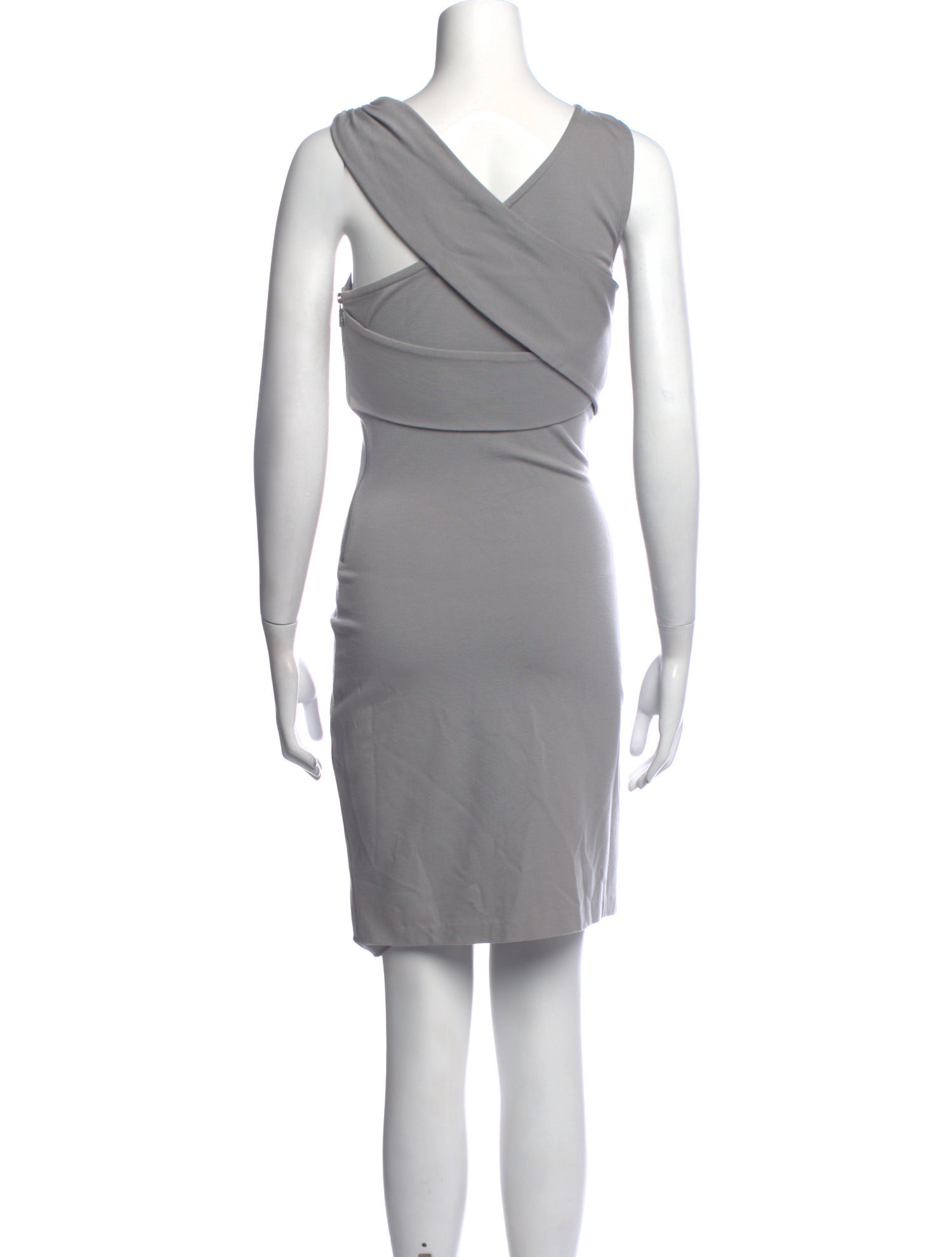 halston asymmetrical dress Mini graduation dresses college wash construction and imported Lace Open Back Mermaid Flounce gown Size:L 8/10