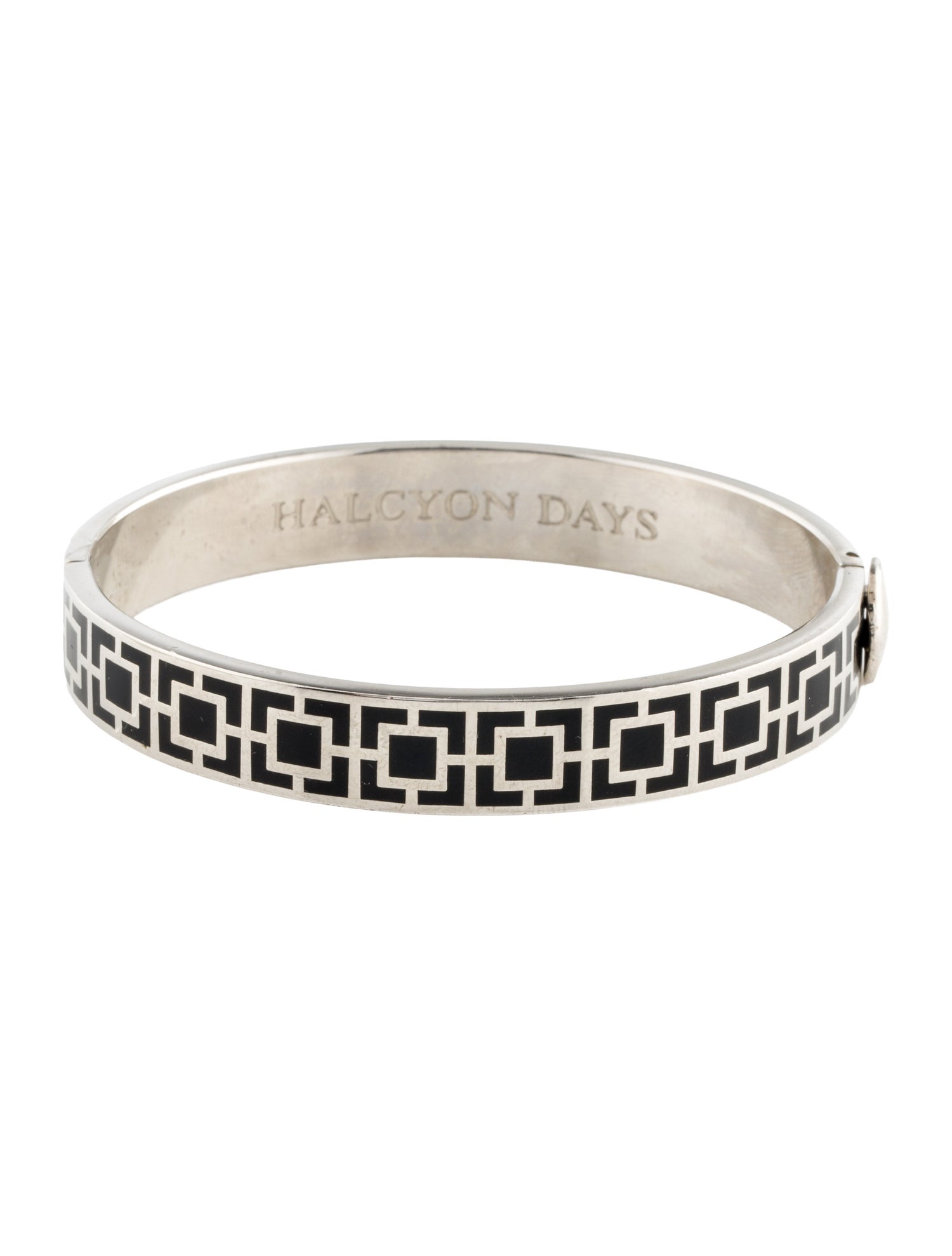 Halcyon Days Enamel Hinged Bangle