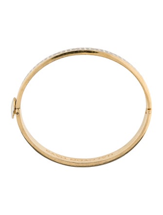 Halcyon Days Enamel Hinged Bangle Bracelet