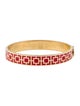 Halcyon Days Enamel Hinged Bangle Bracelet