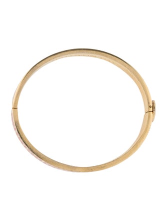 Halcyon Days Enamel Hinged Bangle Bracelet