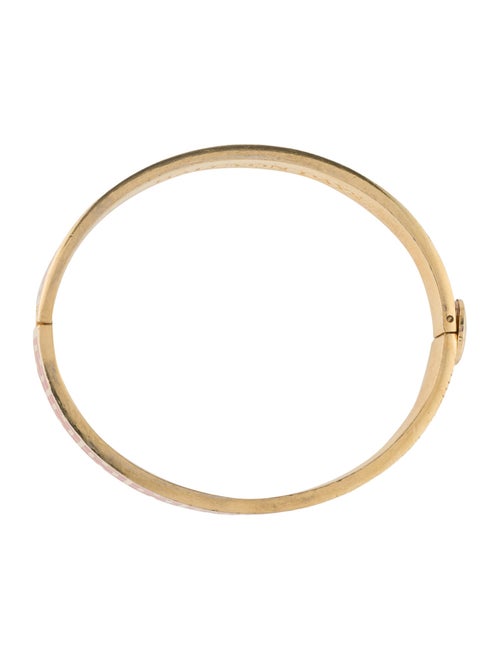Halcyon Days Enamel Hinged Bangle Bracelet