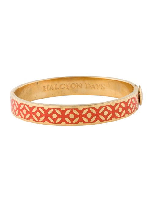Halcyon Days Enamel Hinged Bangle