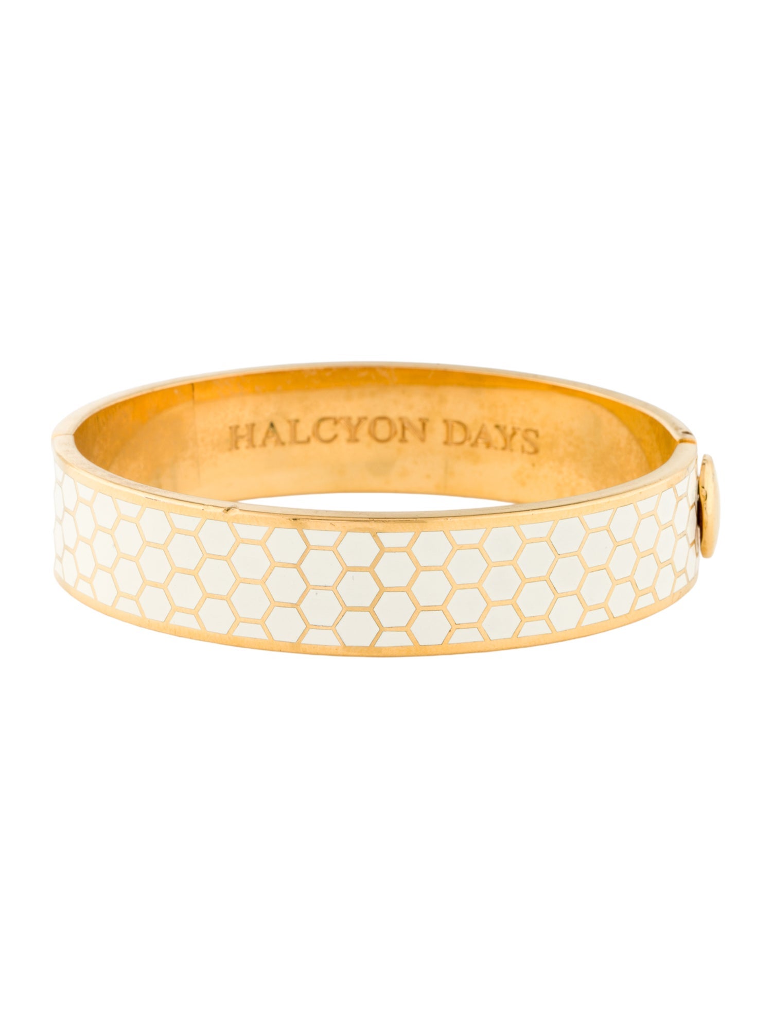 Halcyon Days Enamel Hinged Bracelet