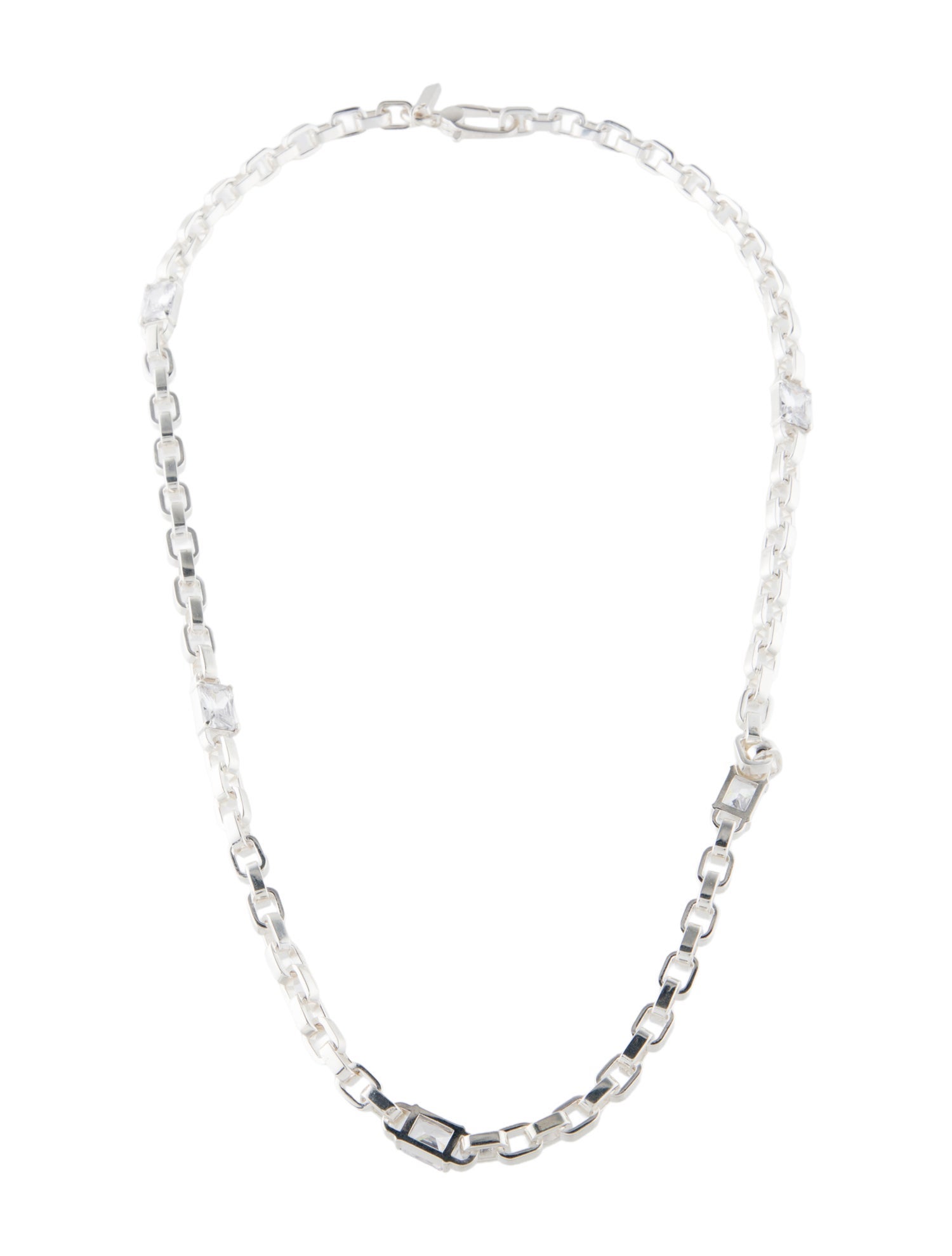 Hatton Labs Crystal Solitaire Chain Necklace