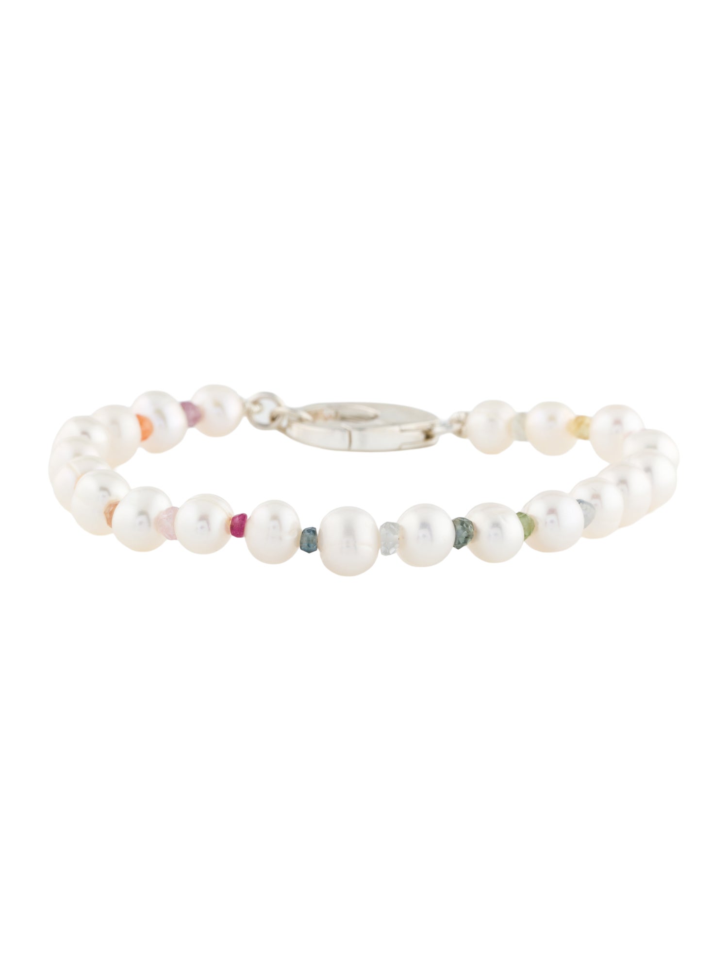 Hatton Labs Pearl & Crystal Rainbow Gradient Bead Bracelet