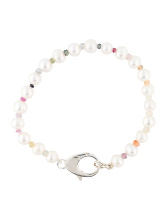 Hatton Labs Pearl & Crystal Rainbow Gradient Bead Bracelet