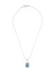 Hatton Labs Synthetic Spinel Solitaire Pendant Necklace