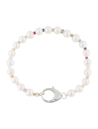 Hatton Labs Pearl & Crystal Rainbow Gradient Bracelet
