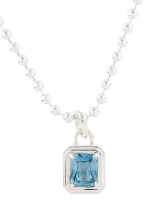 Hatton Labs Synthetic Spinel Solitaire Pendant Necklace