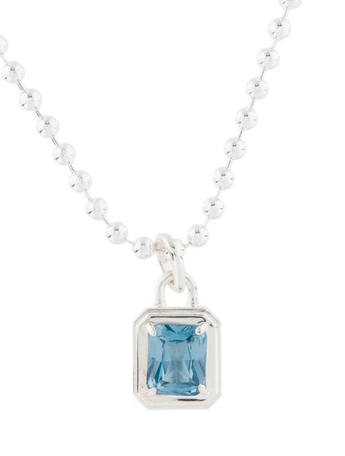 Hatton Labs Synthetic Spinel Solitaire Pendant Necklace