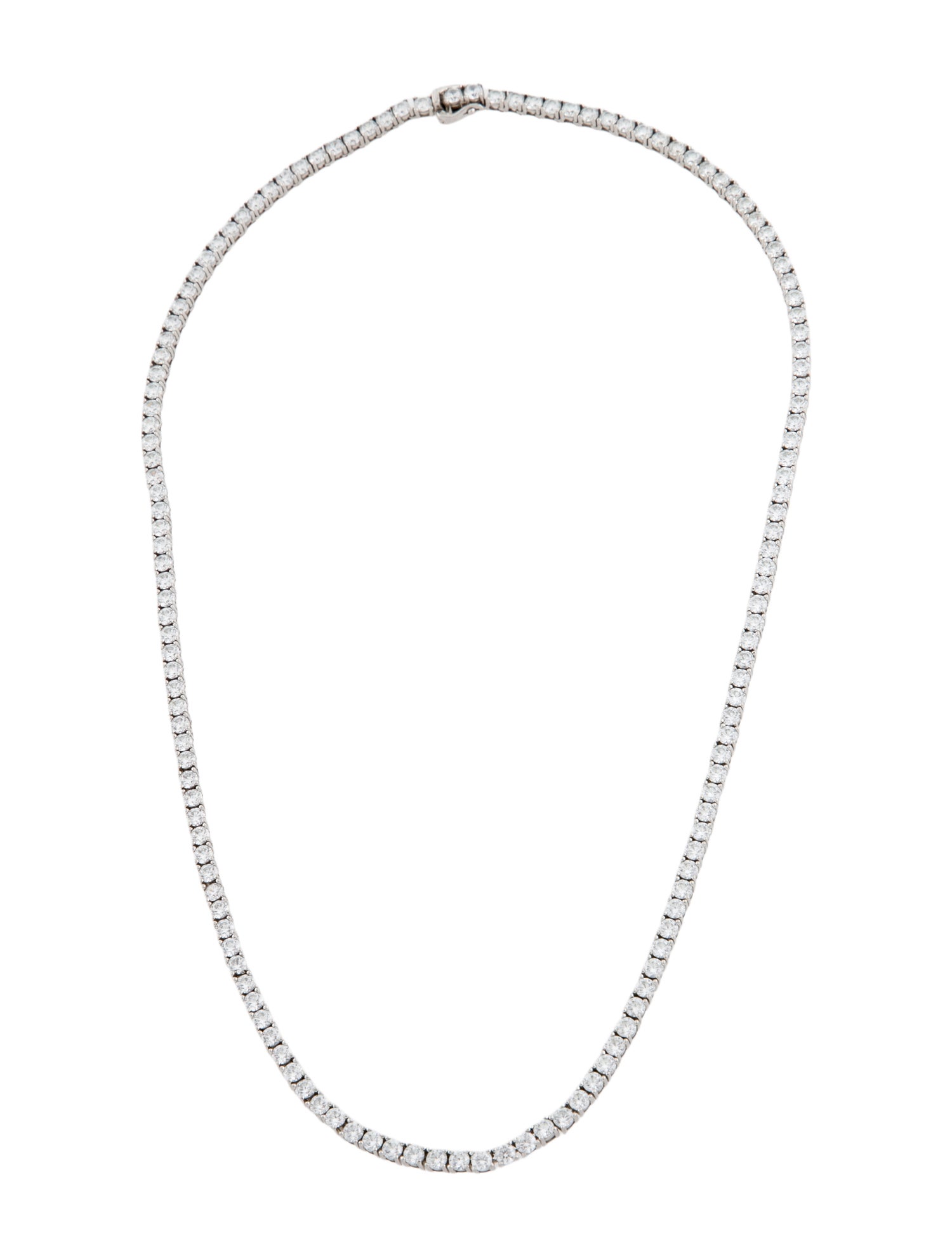 Hatton Labs Cubic Zirconia Eternity Collar Necklace