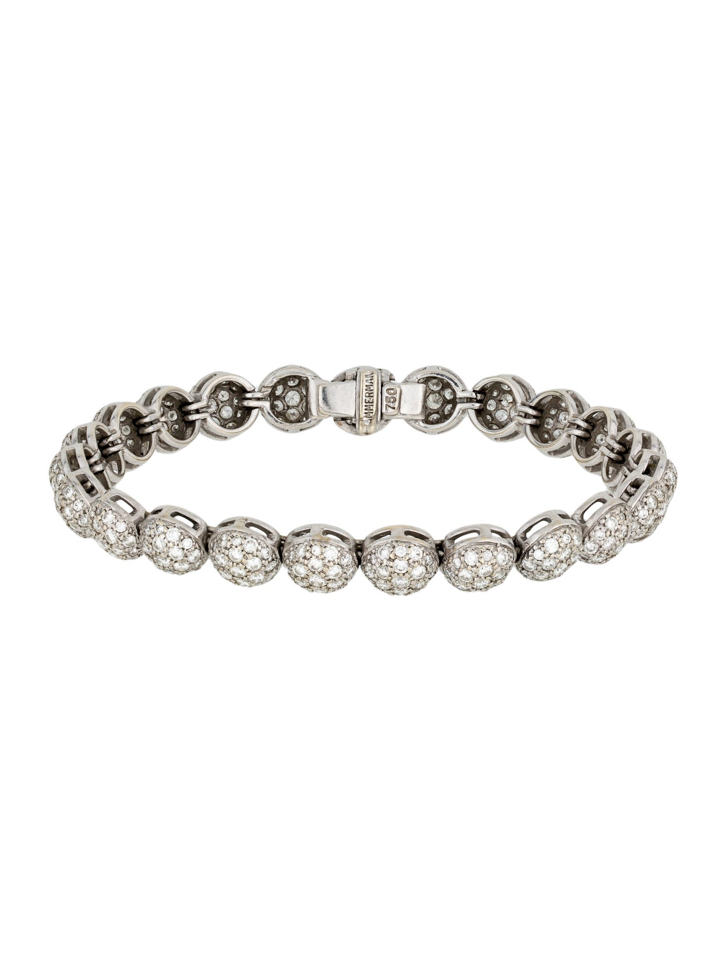 Hammerman 18K 5.93ctw Diamond Pavé Link Bracelet