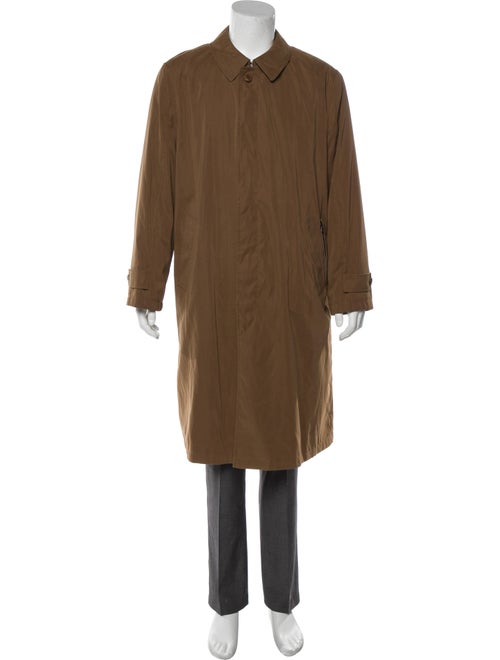 Harrods of London Woven Trench Coat blue