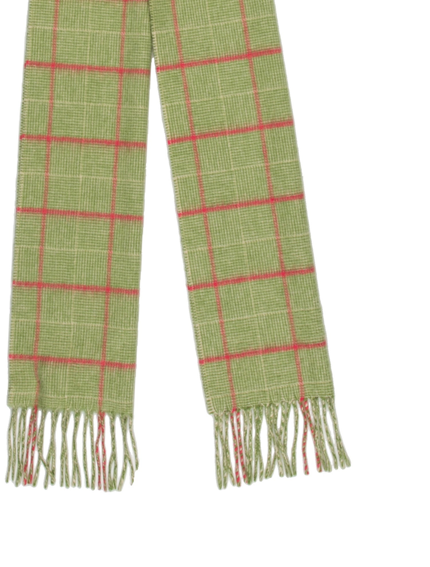 Harrods of London Cashmere Plaid Print Scarf