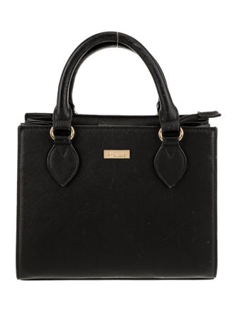 Harrods of London Saffiano Leather Top Handle Bag