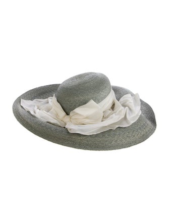 Harrods of London neutral pattern print hat