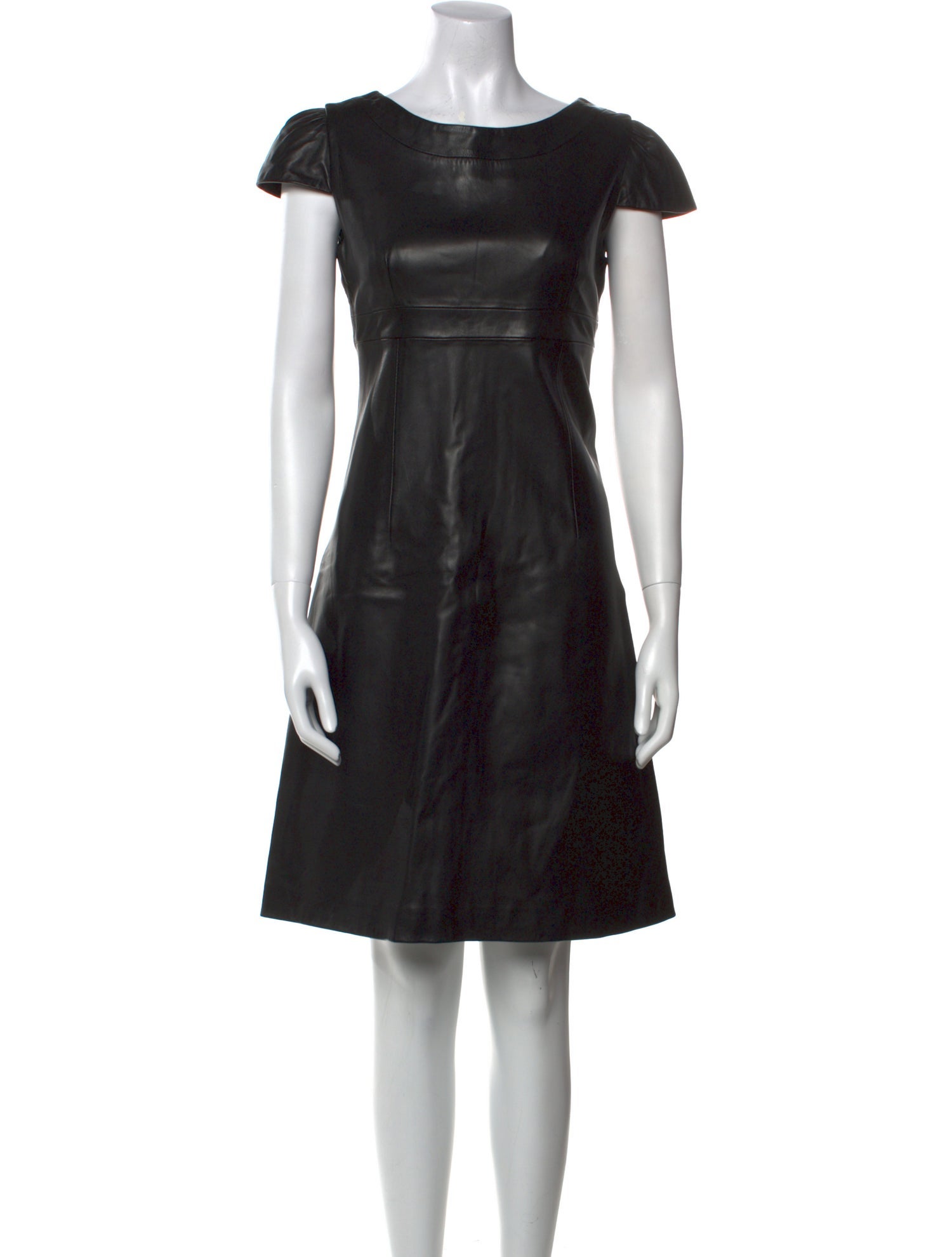 Harrods of London Leather Knee-Length Dress