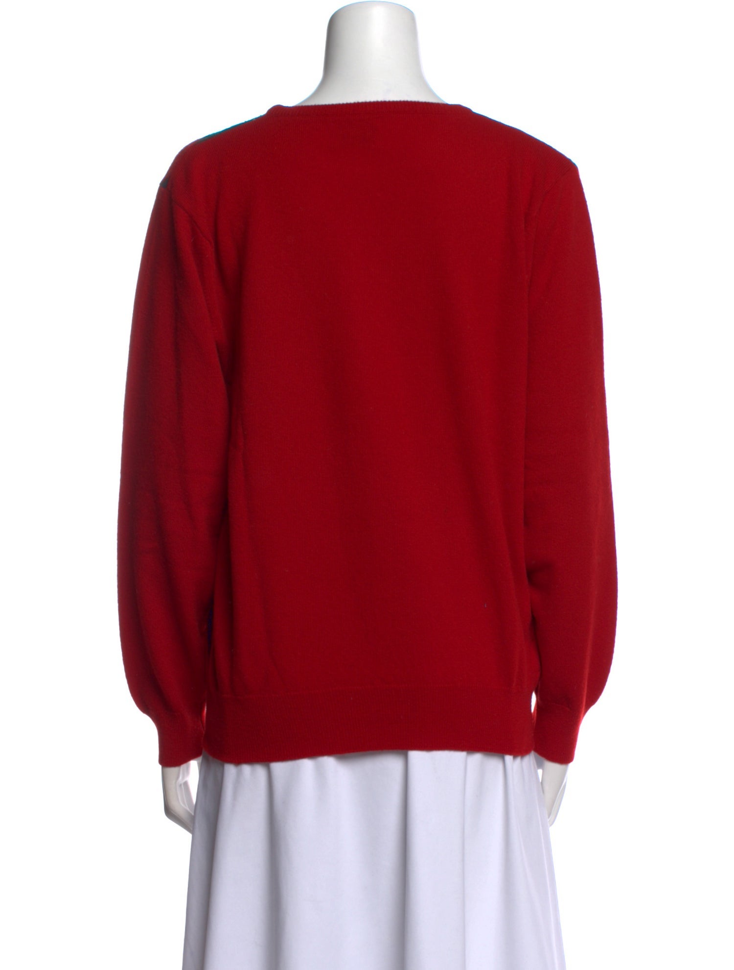 Harrods of London Wool Plaid Print Sweater