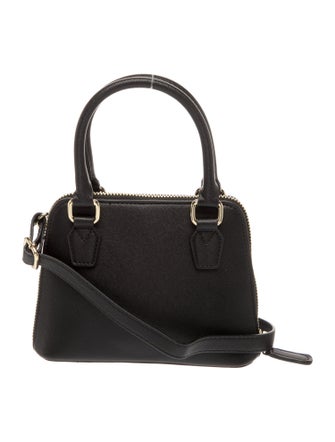 Harrods of London Saffiano Leather Top Handle Bag