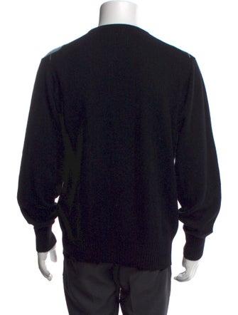 Harrods of London Cashmere Plaid Print Pullover