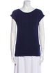 Harrods of London Scoop Neck Short Sleeve Top