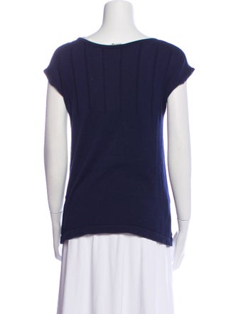 Harrods of London Scoop Neck Short Sleeve Top