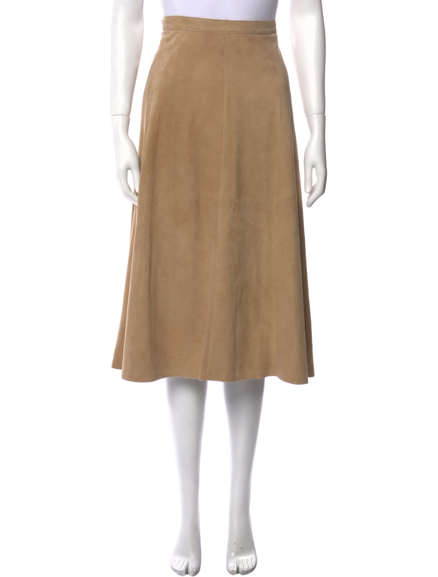 Harrods of London Suede Midi Length Skirt