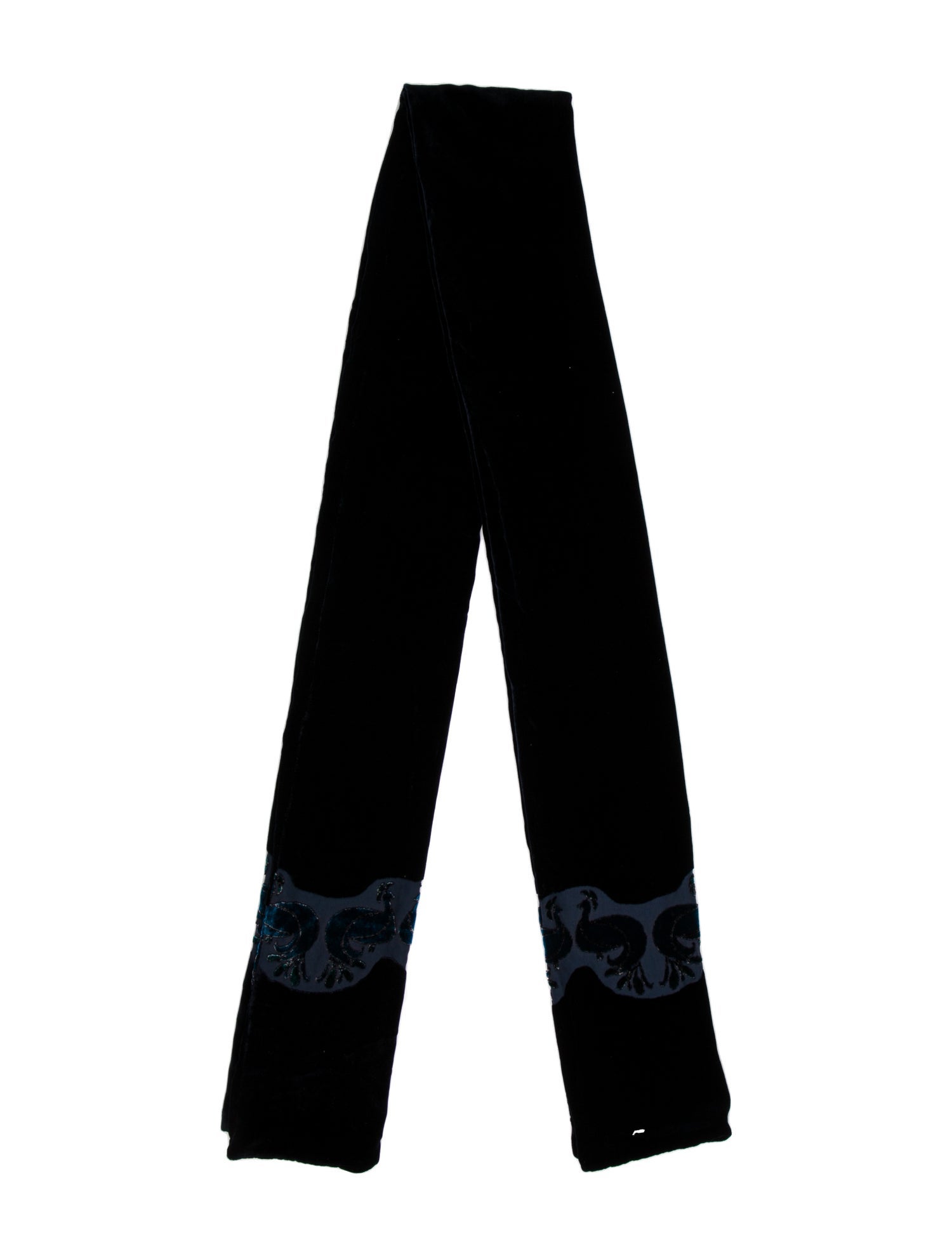 Harrods of London Velvet Printed Scarf