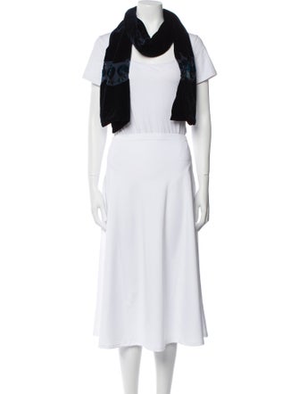 Harrods of London Velvet Printed Scarf