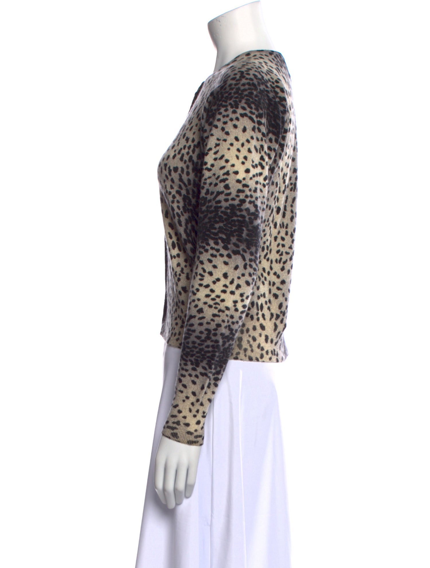Harrods of London Cashmere Animal Print Sweater