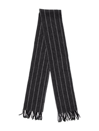 Harrods of London 'Pursuit of Happiness' Striped Harness Wool Scarf